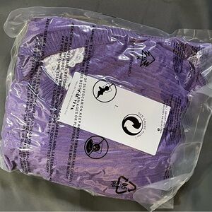 Purple cable knit sweater